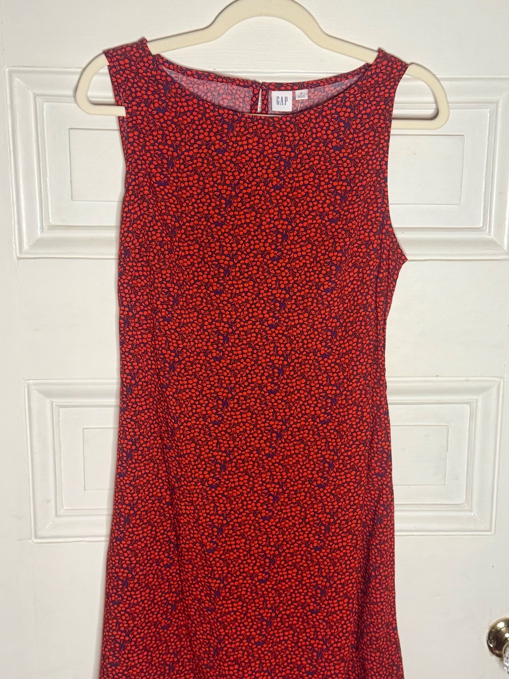 GAP Red and Navy Floral Shift Dress